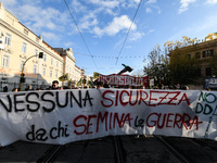 People participate in the national demonstration against the security bill, which involves over 200 groups including students, unions, assoc...