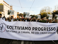 People participate in the national demonstration against the security bill, which involves over 200 groups including students, unions, assoc...