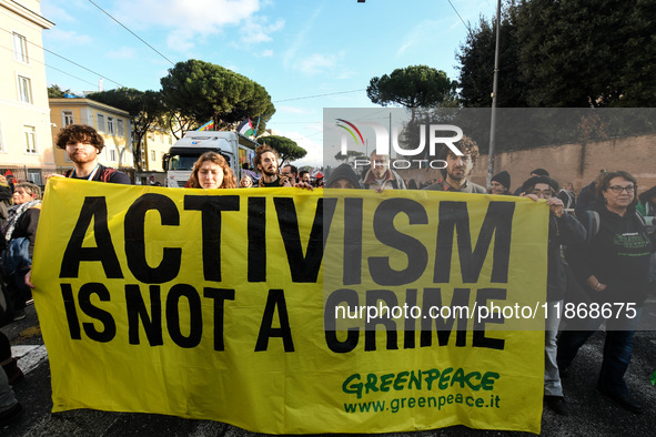 People participate in the national demonstration against the security bill, which involves over 200 groups including students, unions, assoc...