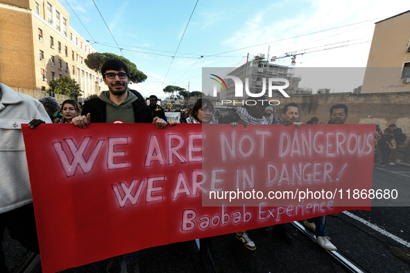 People participate in the national demonstration against the security bill, which involves over 200 groups including students, unions, assoc...