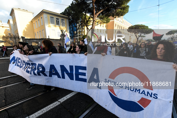 People participate in the national demonstration against the security bill, which involves over 200 groups including students, unions, assoc...