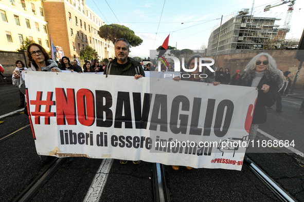 People participate in the national demonstration against the security bill, which involves over 200 groups including students, unions, assoc...