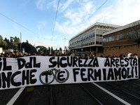 People participate in the national demonstration against the security bill, which involves over 200 groups including students, unions, assoc...