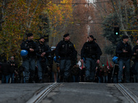 People participate in the national demonstration against the security bill, which involves over 200 groups including students, unions, assoc...