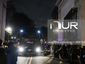 People participate in the national demonstration against the security bill, which involves over 200 groups including students, unions, assoc...