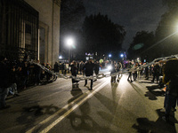 People participate in the national demonstration against the security bill, which involves over 200 groups including students, unions, assoc...