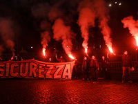 People participate in the national demonstration against the security bill, which involves over 200 groups including students, unions, assoc...