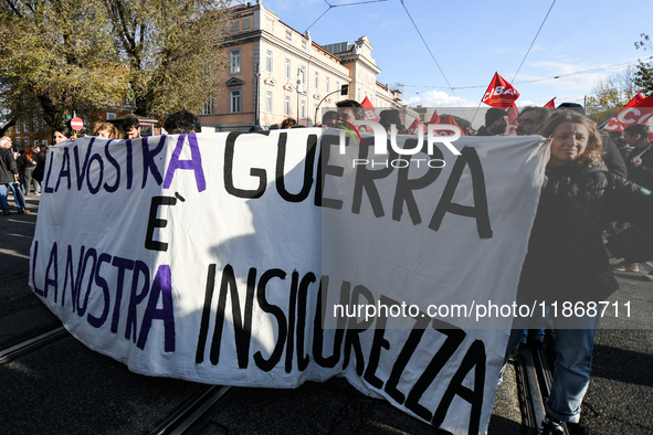 People participate in the national demonstration against the security bill, which involves over 200 groups including students, unions, assoc...