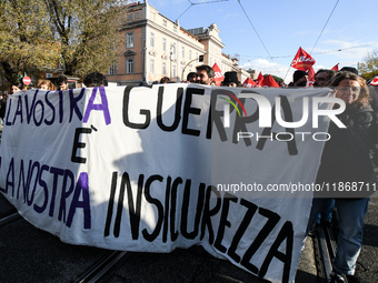 People participate in the national demonstration against the security bill, which involves over 200 groups including students, unions, assoc...