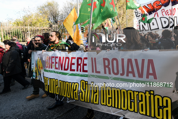 People participate in the national demonstration against the security bill, which involves over 200 groups including students, unions, assoc...