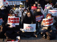 Approximately 2 million citizens gather in Yeouido, Seoul, South Korea, on December 14, 2024, calling for the impeachment of President Yoon...