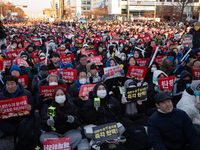 Approximately 2 million citizens gather in Yeouido, Seoul, South Korea, on December 14, 2024, calling for the impeachment of President Yoon...