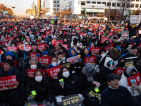 Approximately 2 million citizens gather in Yeouido, Seoul, South Korea, on December 14, 2024, calling for the impeachment of President Yoon...