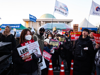 Approximately 2 million citizens gather in Yeouido, Seoul, South Korea, on December 14, 2024, calling for the impeachment of President Yoon...