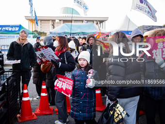 Approximately 2 million citizens gather in Yeouido, Seoul, South Korea, on December 14, 2024, calling for the impeachment of President Yoon...