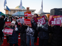 Approximately 2 million citizens gather in Yeouido, Seoul, South Korea, on December 14, 2024, calling for the impeachment of President Yoon...