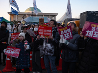 Approximately 2 million citizens gather in Yeouido, Seoul, South Korea, on December 14, 2024, calling for the impeachment of President Yoon...