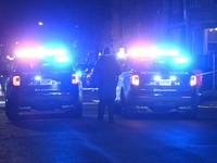 A police-involved shooting occurs on the 800 block of South 18th Street in Newark, New Jersey, United States, on December 15, 2024. On Sunda...