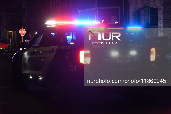 A police-involved shooting occurs on the 800 block of South 18th Street in Newark, New Jersey, United States, on December 15, 2024. On Sunda...