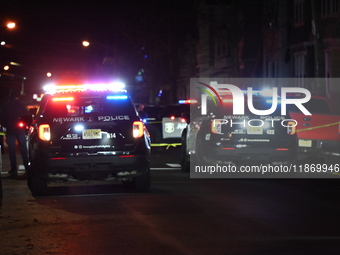 A police-involved shooting occurs on the 800 block of South 18th Street in Newark, New Jersey, United States, on December 15, 2024. On Sunda...