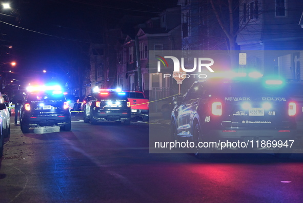 A police-involved shooting occurs on the 800 block of South 18th Street in Newark, New Jersey, United States, on December 15, 2024. On Sunda...