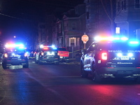 A police-involved shooting occurs on the 800 block of South 18th Street in Newark, New Jersey, United States, on December 15, 2024. On Sunda...