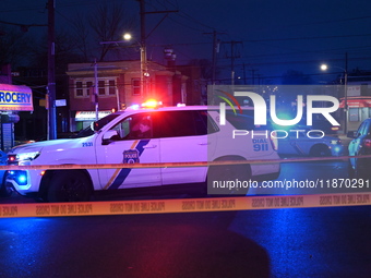 One person is killed and four other people are wounded in a mass shooting in the Hunting Park neighborhood of Philadelphia, Pennsylvania, Un...