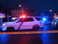 One person is killed and four other people are wounded in a mass shooting in the Hunting Park neighborhood of Philadelphia, Pennsylvania, Un...