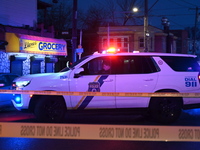 One person is killed and four other people are wounded in a mass shooting in the Hunting Park neighborhood of Philadelphia, Pennsylvania, Un...