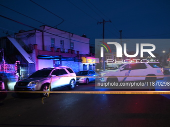 One person is killed and four other people are wounded in a mass shooting in the Hunting Park neighborhood of Philadelphia, Pennsylvania, Un...