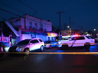 One person is killed and four other people are wounded in a mass shooting in the Hunting Park neighborhood of Philadelphia, Pennsylvania, Un...