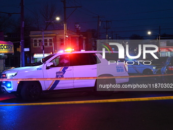 One person is killed and four other people are wounded in a mass shooting in the Hunting Park neighborhood of Philadelphia, Pennsylvania, Un...