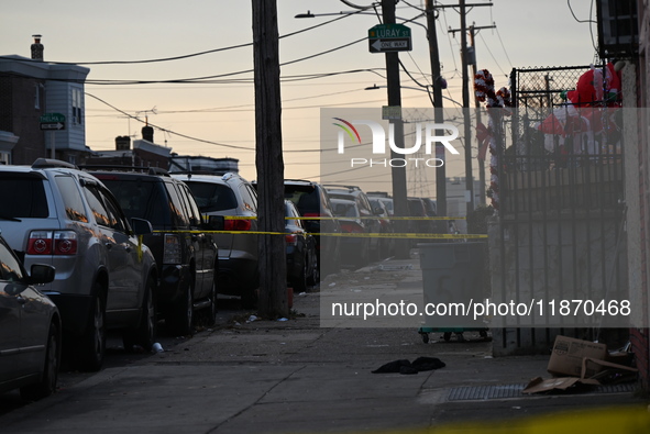 One person is killed and four other people are wounded in a mass shooting in the Hunting Park neighborhood of Philadelphia, Pennsylvania, on...