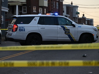 One person is killed and four other people are wounded in a mass shooting in the Hunting Park neighborhood of Philadelphia, Pennsylvania, on...