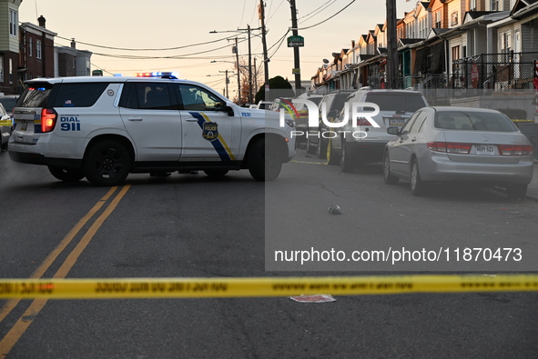 One person is killed and four other people are wounded in a mass shooting in the Hunting Park neighborhood of Philadelphia, Pennsylvania, on...