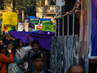 The LGBTQ+ community of Kolkata holds their annual Pride walk in Kolkata, India, on December 15, 2024. (