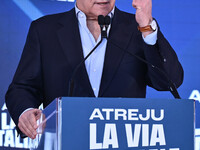 Antonio Tajani, Minister of Foreign Affairs and Vice President of the Council of Ministers, participates in the Atreju event, organized by t...