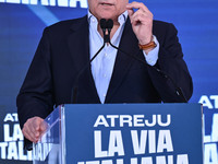 Antonio Tajani, Minister of Foreign Affairs and Vice President of the Council of Ministers, participates in the Atreju event, organized by t...