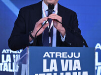 Maurizio Enzo Lupi, Deputy and President of Noi Moderati, participates in the Atreju event, the Brothers of Italy party, at the Circus Maxim...