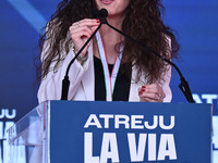 Antonella Sberna, Vice President of the European Parliament, participates in the Atreju event, the Brothers of Italy party, at the Circus Ma...