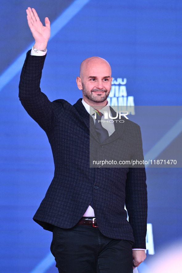 Nicola Procaccini, Co-President of the ECR Group in the European Parliament, participates in the Atreju event, the Brothers of Italy party,...