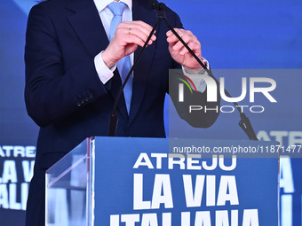 Mateusz Morawiecki, former President of the Council of Ministers of the Republic of Poland, participates in the Atreju event, the Brothers o...