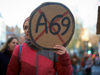 Between 100 and 1500 people gather in Toulouse, France, on December 15, 2024, against a non-administrative court ruling of the Administrativ...