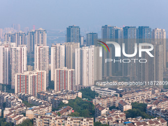 High-rise buildings are seen in downtown Chongqing, China, on December 15, 2024. (