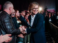 Magdalena Biejat (Candidate for the Office of President of the Republic of Poland) during the congress of the left-wing party ''Lewica'' whe...