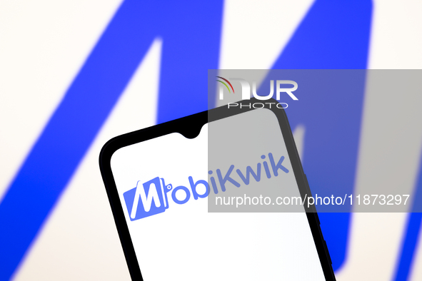 The One MobiKwik Systems Limited logo appears on a smartphone screen in Reno, United States, on December 15, 2024. (Photo Illustration by Ja...