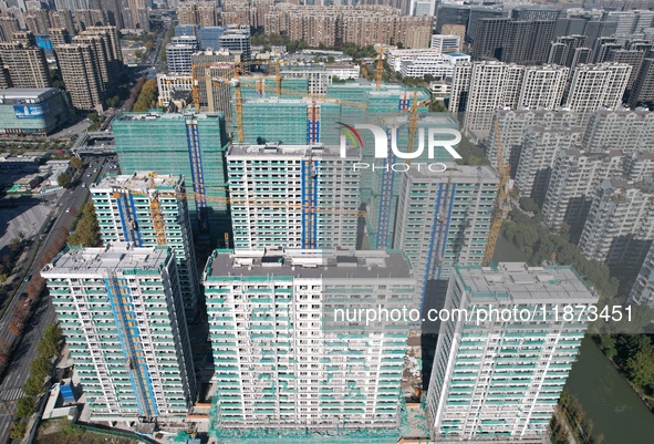 A newly built residential complex is shown in Hangzhou, China, on December 16, 2024. 