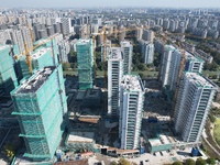 A newly built residential complex is shown in Hangzhou, China, on December 16, 2024. (