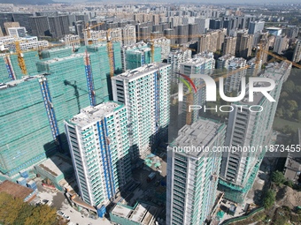 A newly built residential complex is shown in Hangzhou, China, on December 16, 2024. (