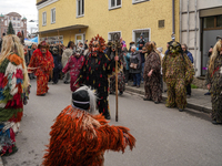 The Perchtenlauf is a centuries-old winter parade tradition held in Grafing, Bavaria, Germany, on December 15, 2024. Participants, adorned i...